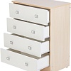 Комод Polini Kids Simple с 4 ящиками 0001301.161 (дуб пастельный/белый)