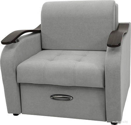 Кресло Сириус Лидер-2 НПБ 95x110 (Eva 08 велюр светло-серый)