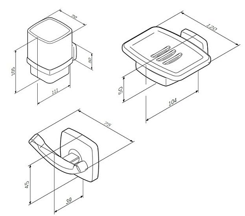 AM.PM Комплект мебели Gem S BK91GF