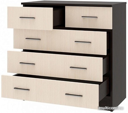 Комод МебельЭра К800 3/2 (венге-лоредо)