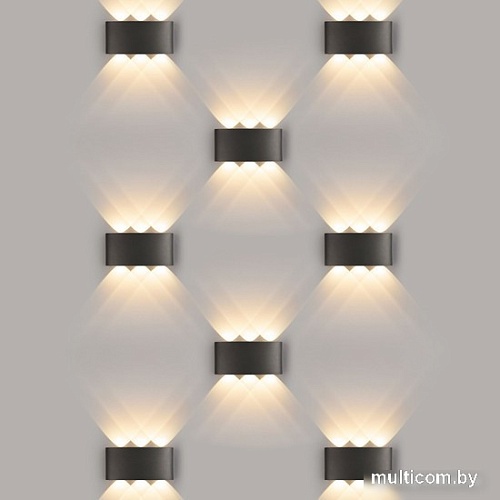 Уличный настенный светильник Elektrostandard 1551 Techno LED (черный)