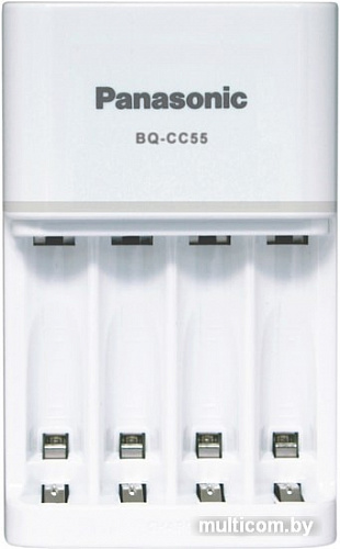 Зарядное Panasonic BQ-CC55E (белый)
