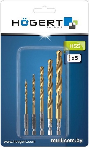 Набор оснастки Hogert Technik HT6D180 (5 предметов)