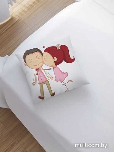 Чехол на подушку JoyArty Сладкий поцелуй sl_91940
