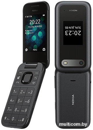 Кнопочный телефон Nokia 2660 (2022) TA-1469 Dual SIM (черный)