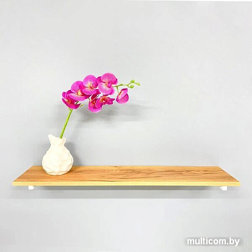 Полка Millwood Настенная с кронштейном 100x20 (дуб золотой craft/белый)