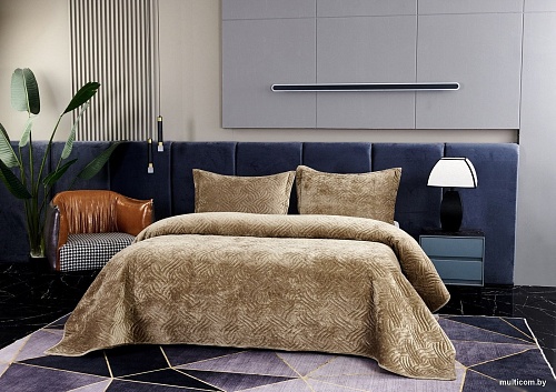 Набор текстиля для спальни Sofi De MarkO Деварта 240x260 Пок-Дв-240x260б (бежевый)