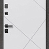 Металлическая дверь Guard 7см Серебро/белый матовый (96x205, левая)