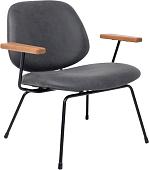 Стул AksHome Rudo (экокожа винтажный черный WATUSI 16/черный)