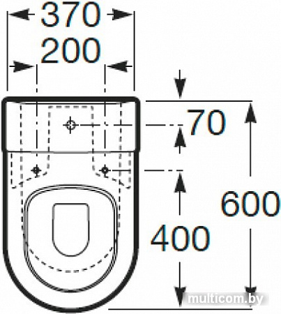 Унитаз Roca Inspira Round [342528000] без бачка и крышки