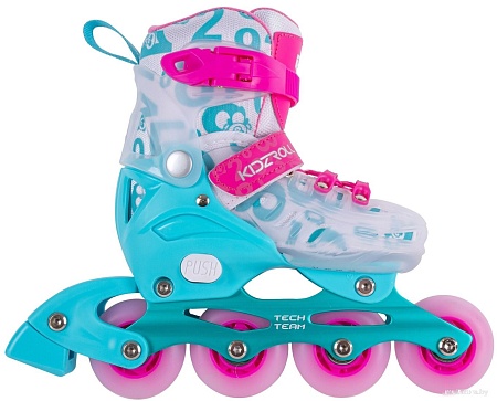 Роликовые коньки Tech Team Kidzroll Pink (р.36-39, розовый)