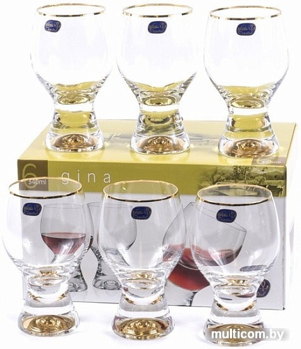 Набор бокалов для вина Bohemia Crystal Gina 40159/M8606/340
