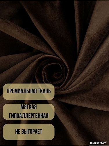 Комплект штор Soft Lines Бархат 9102G-E11 (300x240, шоколад)