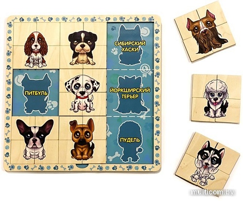 Мозаика/пазл Нескучные игры Забавные песики 8021