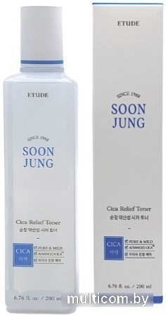 Etude House Тонер для лица Soon Jung Cica Toner (200 мл)