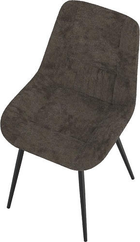 Стул Олмеко Николь (велюр Панда браун шоколад/черный)