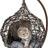 Подвесное кресло BiGarden кокон из искусственного ротанга (коричневый)