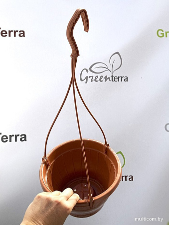 Вазон GreenTerra С подвесом 21/13 см 2.5 л (5 шт, терракотовый)