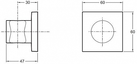 Держатель душевой лейки Jacob Delafon Modulo 8468D-CP