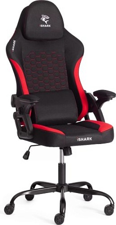 Офисное кресло TetChair iShark (ткань, черный/красный)