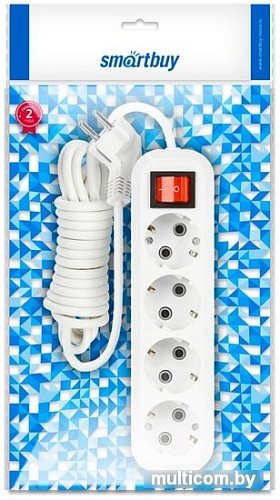 Удлинитель SmartBuy SBE-16-4-02-ZS