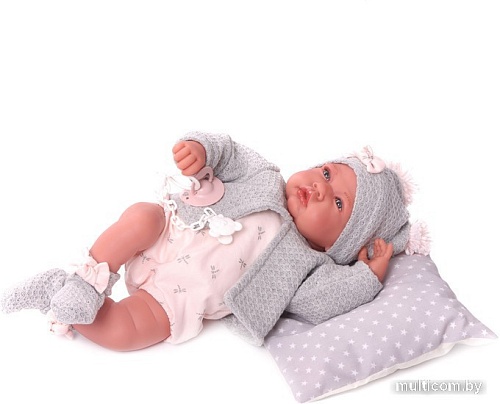 Пупс Antonio Juan Валерия в сером 33086