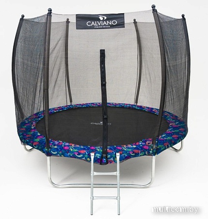 Батут Calviano Outside Master Smile 312 см - 10ft (внешняя сетка, с лестницей)