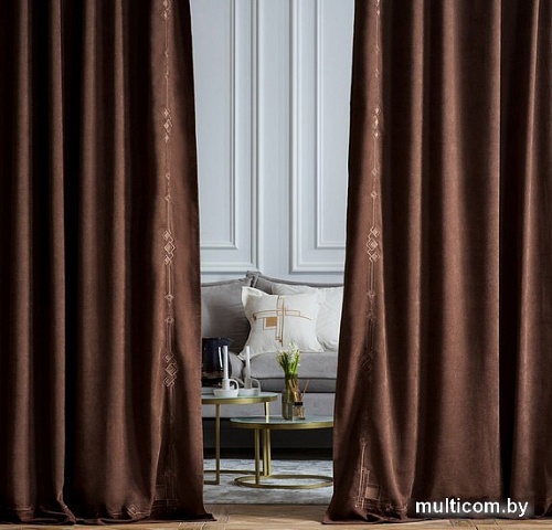 Комплект штор Pasionaria Бриджит 400x230 (2 шт, коричневый)