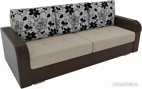 Диван Лига диванов Мейсон 102140 (бежевый/коричневый/серый)