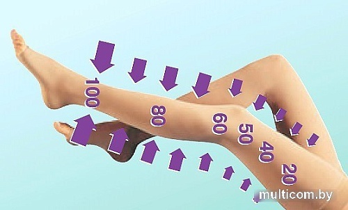 Чулки компрессионные Venoteks 1А210 1 кл.к. 401 (L, белый)