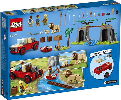 Конструктор LEGO City 60301 Спасательный внедорожник для зверей