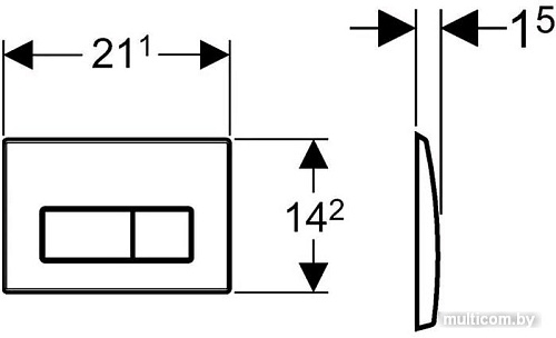Geberit Kappa 50 115.260.21.1 (хром глянцевый)