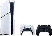 Игровая приставка Sony PlayStation 5 Slim (2 геймпада, белый/черный)
