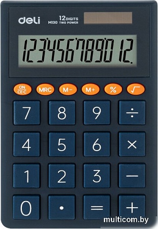 Калькулятор Deli EM130 (синий)