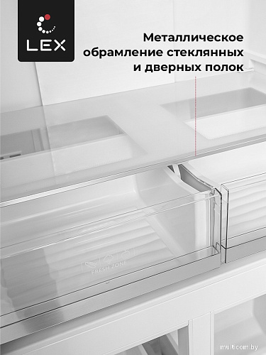 Четырёхдверный холодильник LEX LCD450WOrID