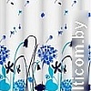 Шторка-занавеска для ванны VanStore Wild Flowers Blue Peva 61016