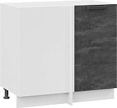 Шкаф напольный Трия Детройт 1Н9У (белый/угольный камень)