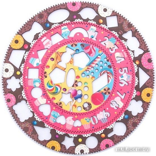 Трафарет WoodLand Toys Сладости. Спирограф для рисования 122106