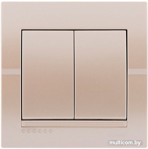 Выключатель Lezard Deriy 702-3030-101 (жемчужный)