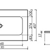 Умывальник Ceramica Nova CN7012MBwx