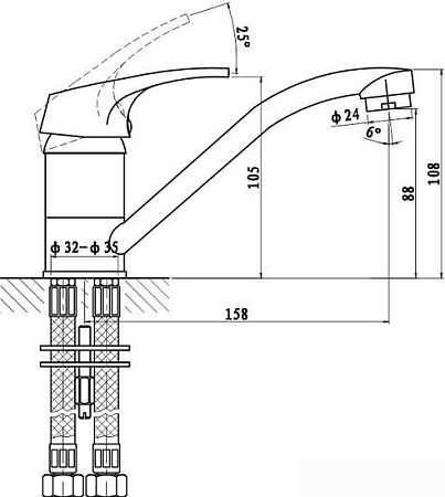Смеситель Gross Aqua Base 3210258C-G0109