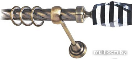 Lm Decor Даймонд (антик, витая, 2.4м 25мм, 1 ряд)