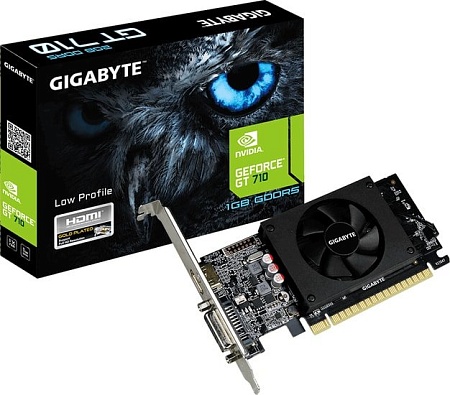 Видеокарта Gigabyte GeForce GT 710 1GB GDDR5 (rev. 2.0) GV-N710D5-1GL