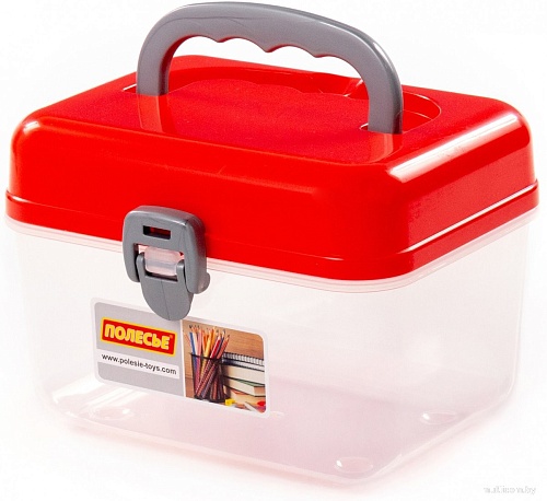 Органайзер для хранения Полесье №56 92373 (прозрачный/красный)