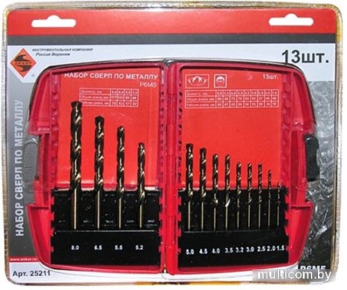 Набор оснастки Энкор 25211 (13 предметов)