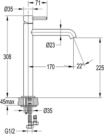 Смеситель Omnires Y Y1212