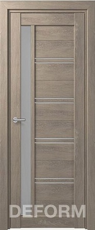 Межкомнатная дверь Юркас Deform D19 ДО 80x200 (дуб шале седой/мателюкс)
