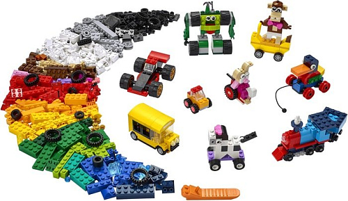 Конструктор LEGO Classic 11014 Кубики и колеса