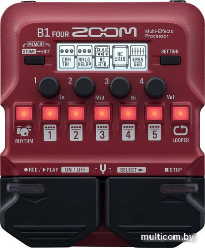 Гитарный процессор эффектов Zoom B1 Four