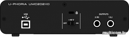 Аудиоинтерфейс BEHRINGER U-Phoria UMC202HD